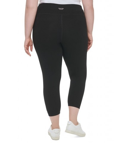 Plus Size Pull-On High Rise Logo Leggings Black $23.85 Pants