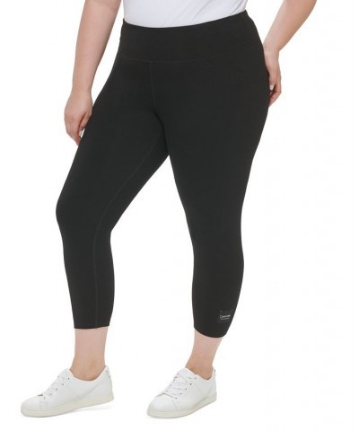 Plus Size Pull-On High Rise Logo Leggings Black $23.85 Pants