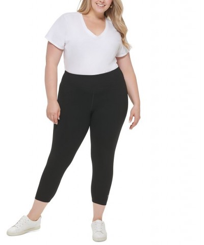 Plus Size Pull-On High Rise Logo Leggings Black $23.85 Pants