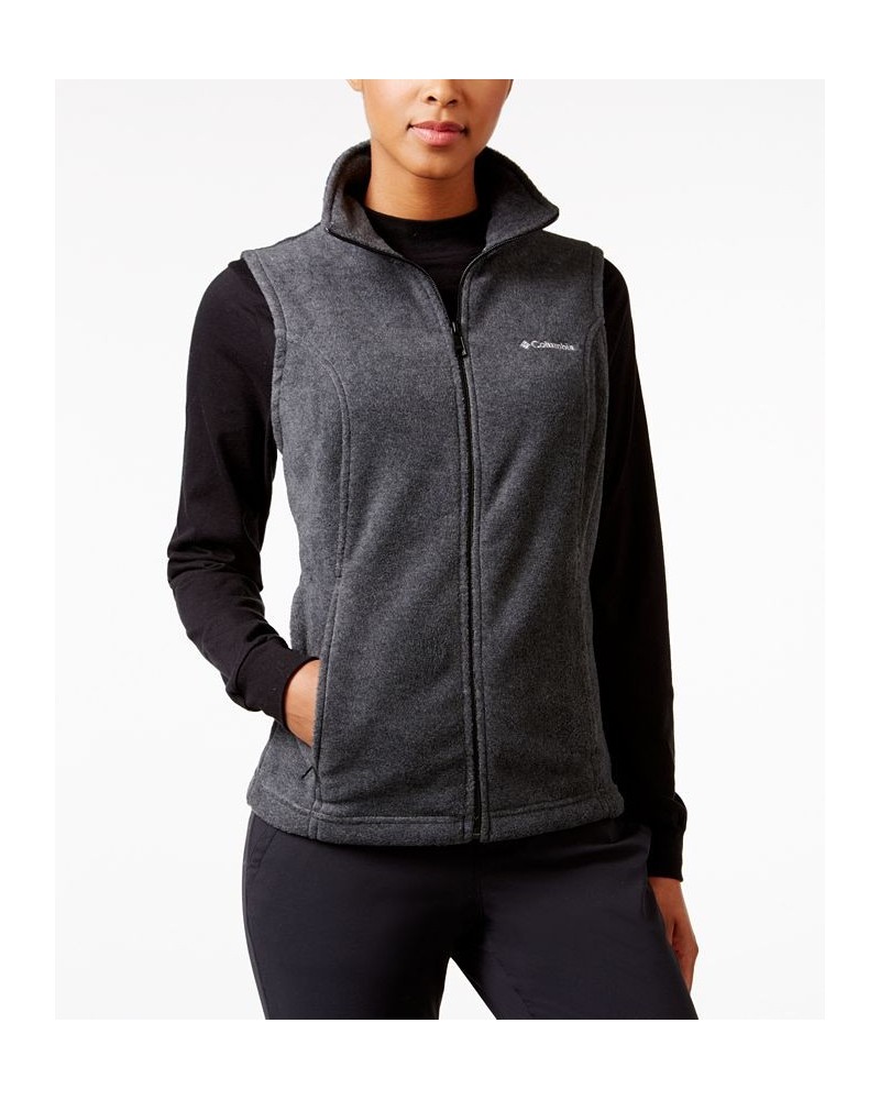 Women's Benton Springs Fleece Vest Gray $28.49 Jackets