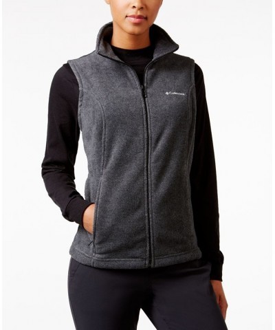 Women's Benton Springs Fleece Vest Gray $28.49 Jackets