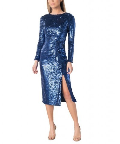 Women's Sequined Ruffled Dress Multi $44.70 Dresses