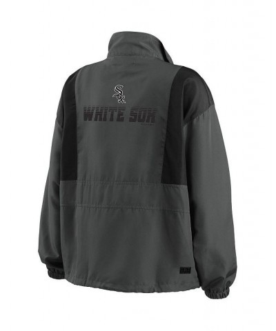 Women's Charcoal Chicago White Sox Packable Half-Zip Jacket Charcoal $46.20 Jackets