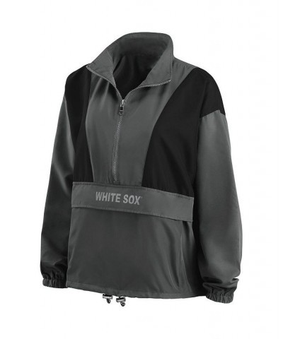 Women's Charcoal Chicago White Sox Packable Half-Zip Jacket Charcoal $46.20 Jackets