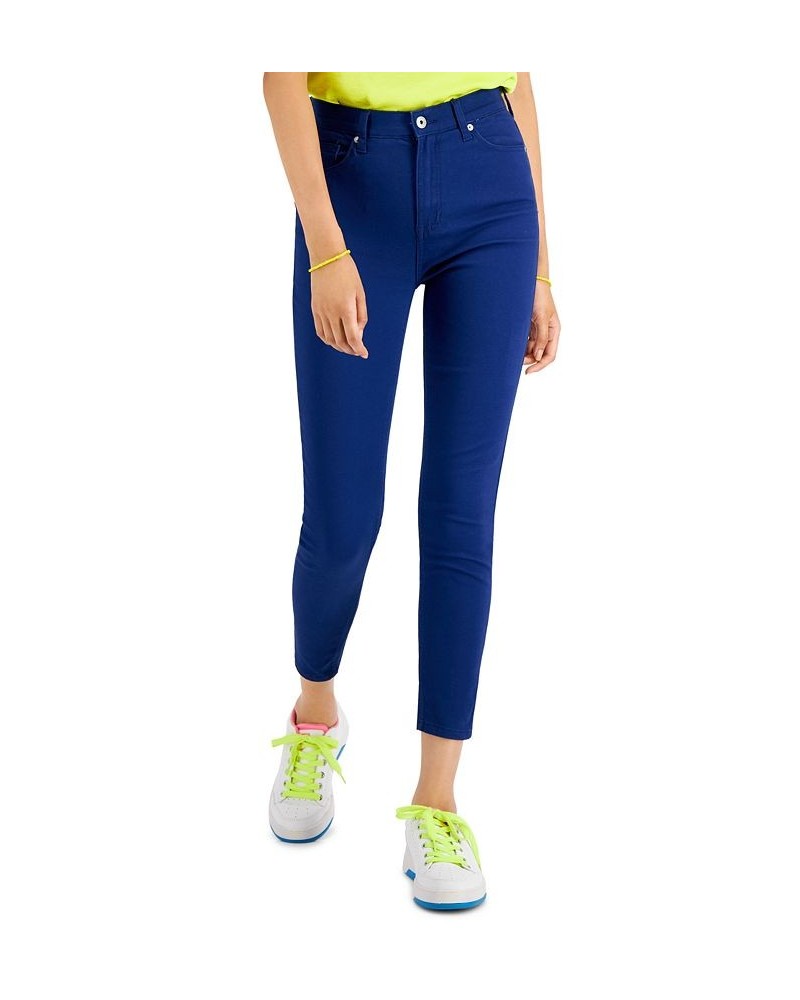 Juniors' Colored Ankle Jeans Blue $13.26 Jeans