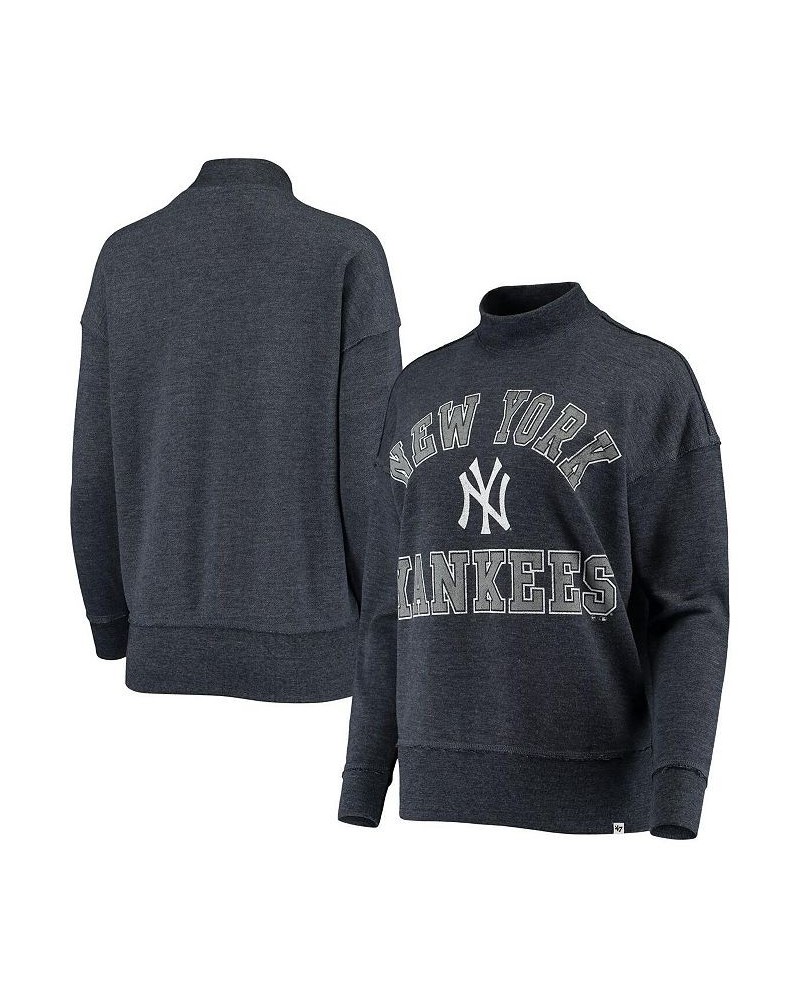 Women's Heathered Navy New York Yankees Sasha Ivy Pullover Sweatshirt Heathered Navy $31.50 Sweatshirts