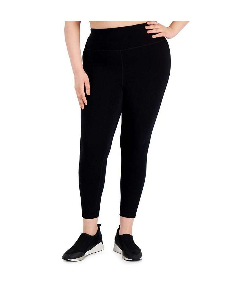 Plus Size 7/8 Leggings Deep Black $15.29 Pants