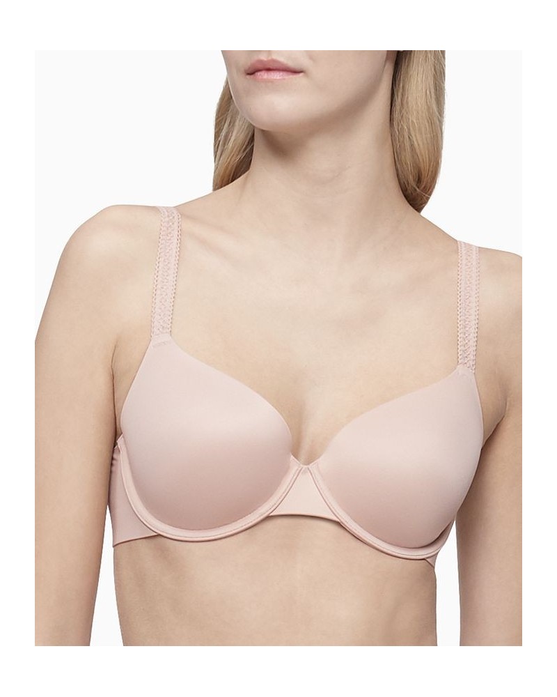 Women's Liquid Touch Lightly Lined Perfect Coverage Bra QF4082 Tan/Beige $19.55 Bras