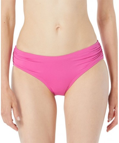 Shirred Bikini Bottoms Pink $26.24 Swimsuits