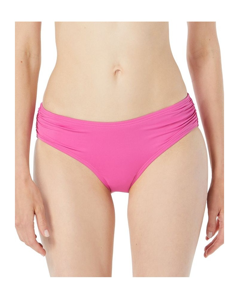 Shirred Bikini Bottoms Pink $26.24 Swimsuits