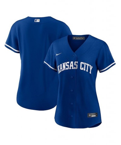 Women's Royal Kansas City Royals Alternate Replica Team Logo Jersey Royal $41.25 Jersey