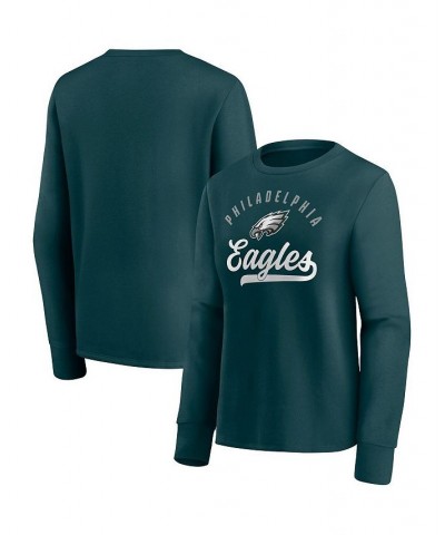 Women's Branded Midnight Green Philadelphia Eagles Ultimate Style Pullover Sweatshirt Green $29.40 Sweatshirts