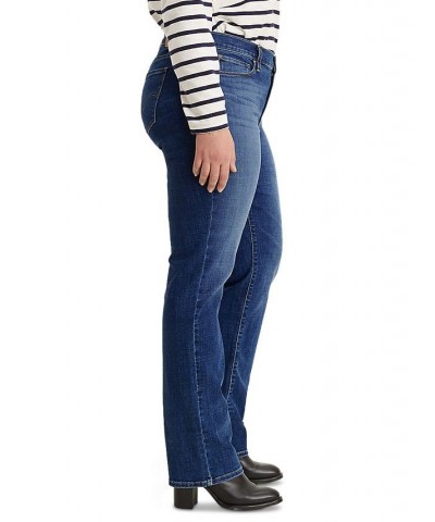 Trendy Plus Size Classic Straight Leg Jeans Lapis Dark $29.40 Jeans