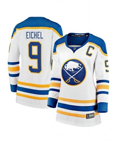 Women's Branded Jack Eichel White Buffalo Sabres Away Premier Breakaway Player Jersey White $76.80 Jersey