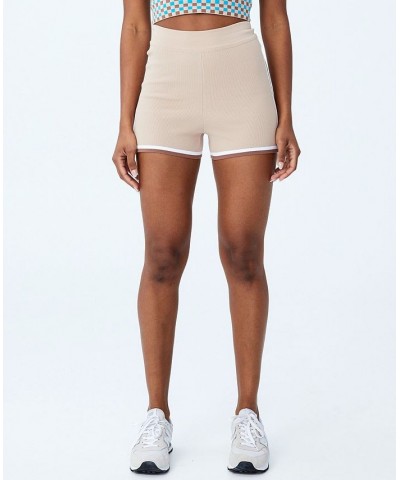 Women's Summer Knit Bike Shorts Sesame $17.97 Shorts