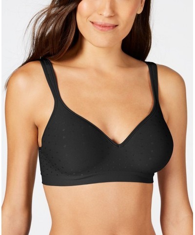 Comfort Revolution Shaping Wireless Smoothing Bra 3463 Black Dot $14.57 Bras