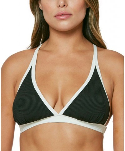 Chop & Change X-Back Full-Support Triangle Bra Bikini Top Black $22.47 Swimsuits