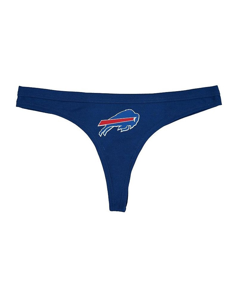 Women's Royal Buffalo Bills Solid Logo Thong Royal $11.88 Panty