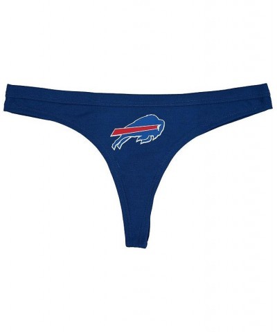 Women's Royal Buffalo Bills Solid Logo Thong Royal $11.88 Panty