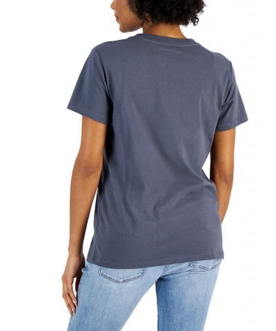 Juniors' Trust In The Universe-Graphic T-Shirt Gray $10.44 Tops