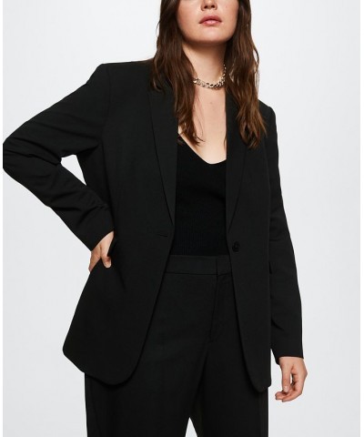 Women's Pleated Suit Pants Black $32.20 Pants