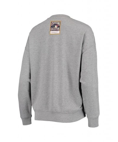 Women's Heathered Gray Texas Rangers Cooperstown Collection Logo Lightweight Pullover Sweatshirt Heathered Gray $30.80 Sweats...