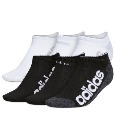 Women's 6-Pk. Superlite Linear 3 No-Show Socks Black/white $14.40 Socks