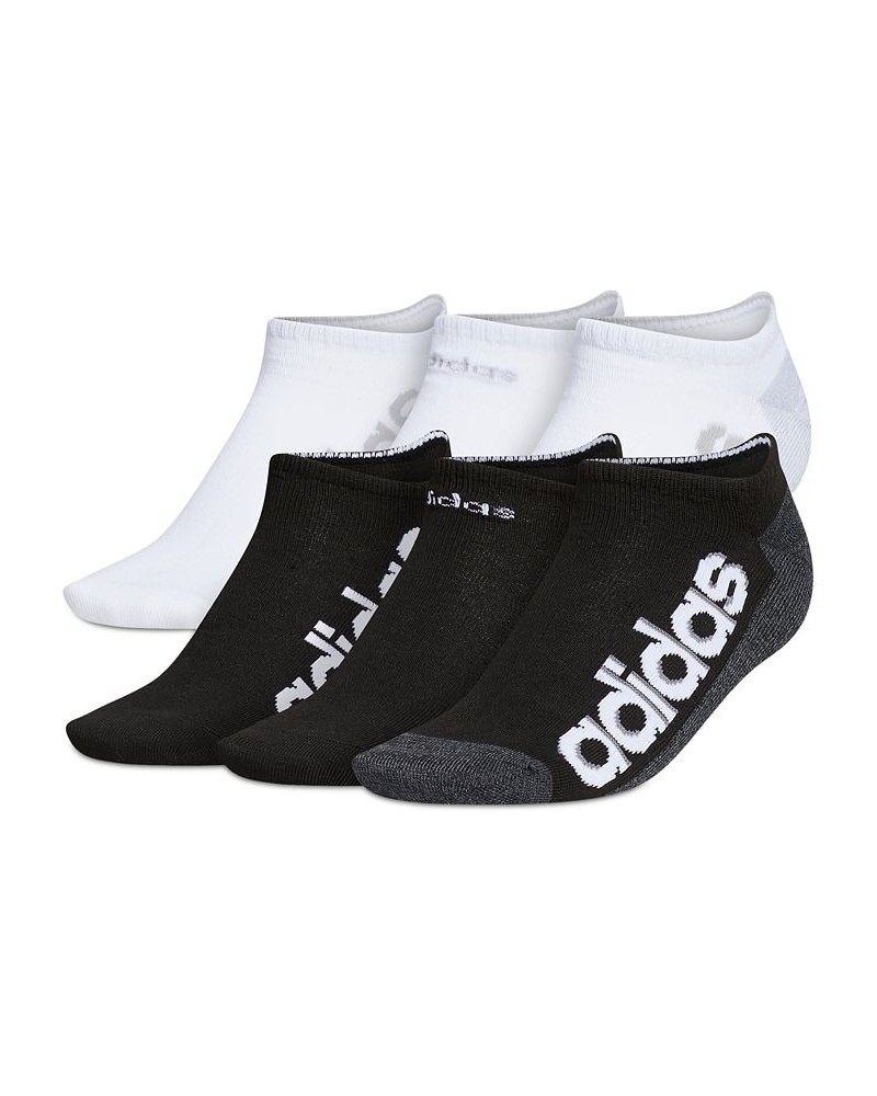 Women's 6-Pk. Superlite Linear 3 No-Show Socks Black/white $14.40 Socks