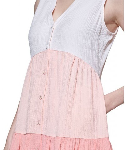 Colorblocked A-Line Dress Blossom/Nectar/Peach $69.12 Dresses