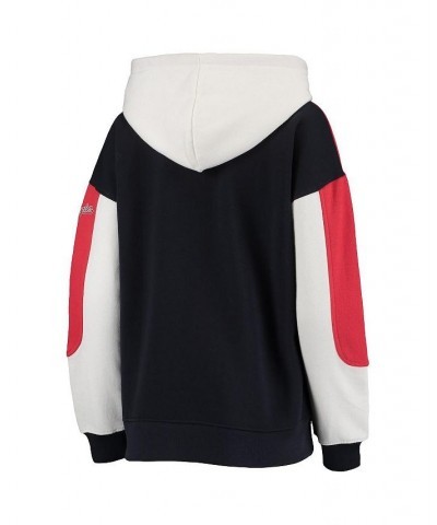 Women's Red and Navy Washington Nationals Rugby Pullover Hoodie Red, Navy $34.76 Sweatshirts