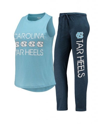 Women's Navy Carolina Blue North Carolina Tar Heels Tank Top and Pants Sleep Set Navy, Carolina Blue $29.90 Pajama