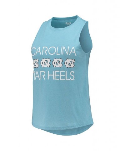 Women's Navy Carolina Blue North Carolina Tar Heels Tank Top and Pants Sleep Set Navy, Carolina Blue $29.90 Pajama