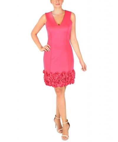 Ruffle-Hem Sheath Dress Pink $57.12 Dresses