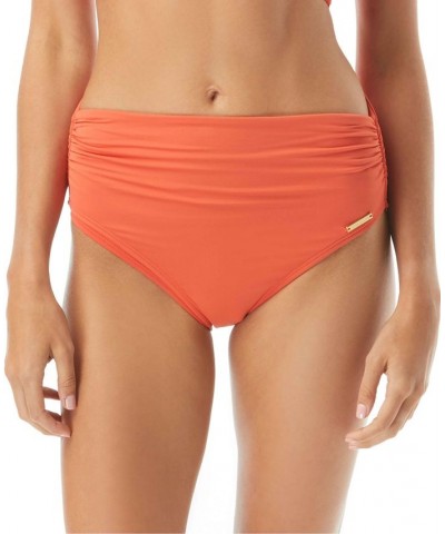 Women's Wrap Bikini Top & High-Waist Bottoms Persimmon $41.36 Swimsuits