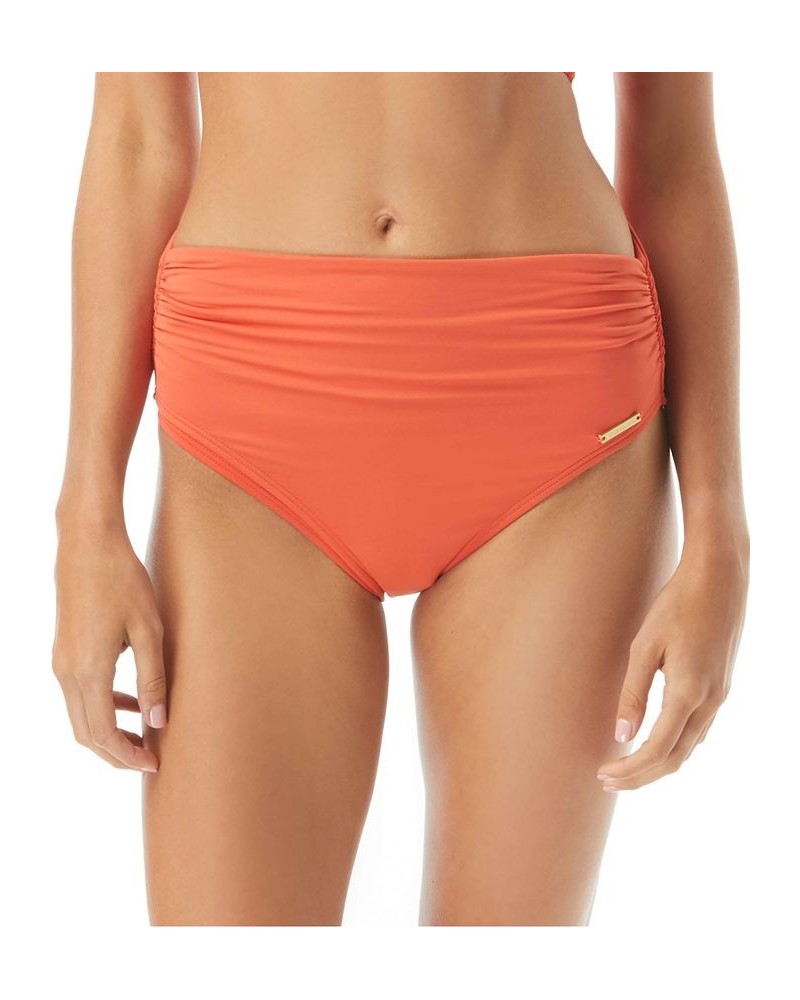 Women's Wrap Bikini Top & High-Waist Bottoms Persimmon $41.36 Swimsuits