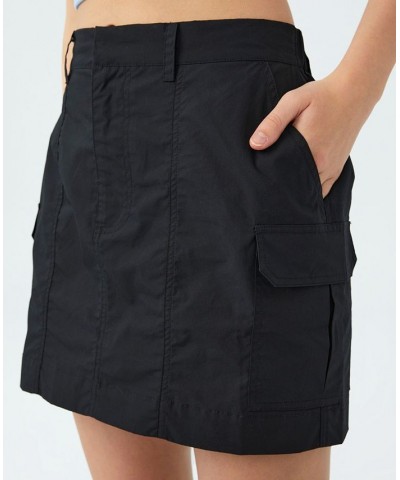 Women's Scout Cargo Mini Skirts Black $25.99 Skirts