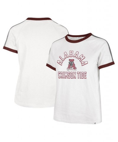 Women's White Alabama Crimson Tide Sweet Heat Peyton T-shirt White $21.84 Tops