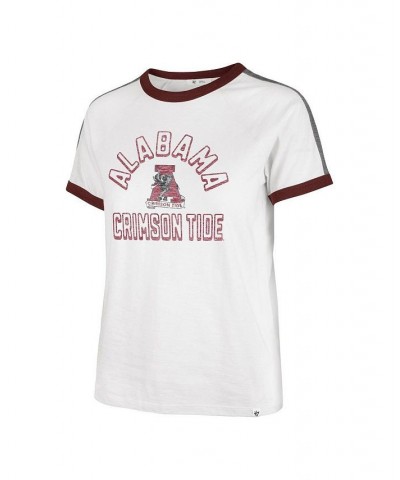 Women's White Alabama Crimson Tide Sweet Heat Peyton T-shirt White $21.84 Tops