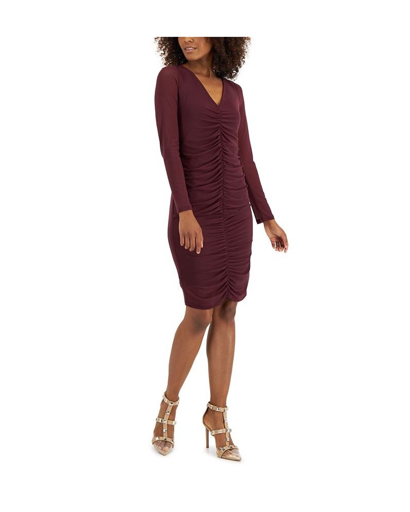 Petite Ruched Bodycon Dress Port $18.61 Dresses