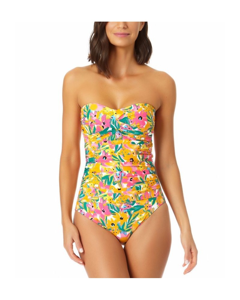 Women's Sunshine Floral Twist-Front One-Piece Swimsuit Sunshine Foral Multi $49.68 Swimsuits