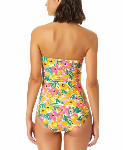 Women's Sunshine Floral Twist-Front One-Piece Swimsuit Sunshine Foral Multi $49.68 Swimsuits