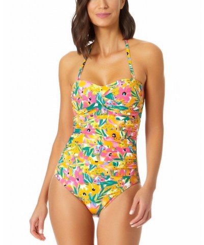 Women's Sunshine Floral Twist-Front One-Piece Swimsuit Sunshine Foral Multi $49.68 Swimsuits