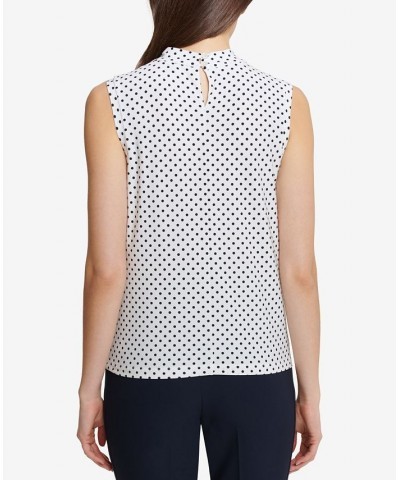 Women’s Knot-Neck Top Ivory/Midnight $28.29 Tops