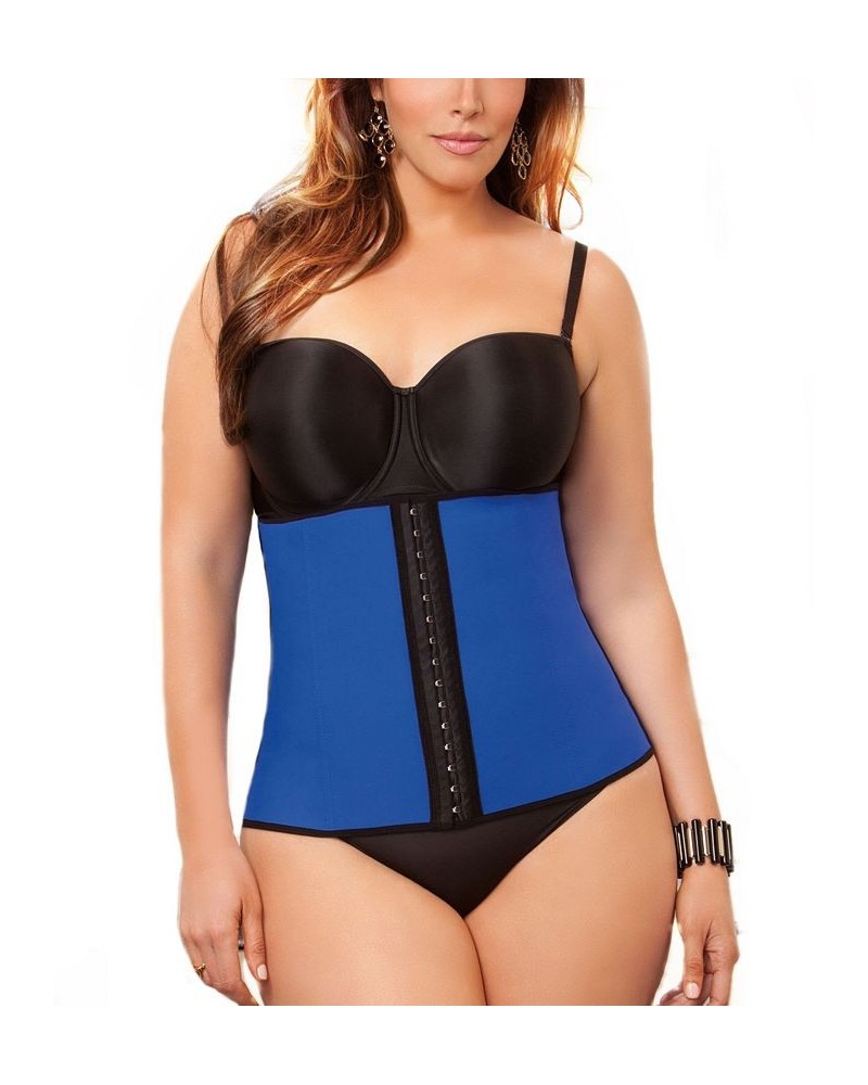 Women's Plus Size Premium Extra Firm Hourglass Waist Trainer Blue $45.85 Shapewear