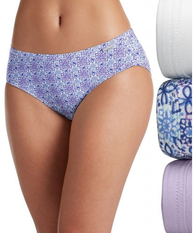 Elance Supersoft Bikini Underwear 2070 Crochet Tile/Soft Lilac/White $14.67 Panty