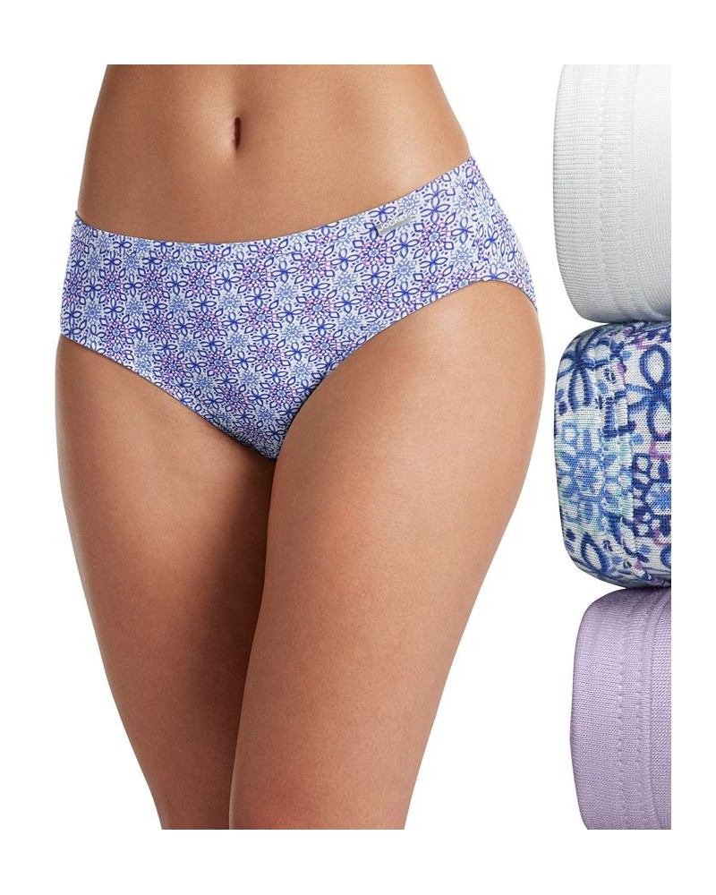 Elance Supersoft Bikini Underwear 2070 Crochet Tile/Soft Lilac/White $14.67 Panty