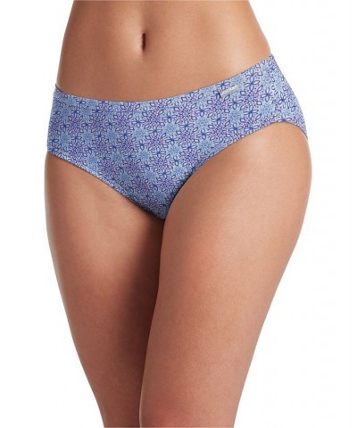 Elance Supersoft Bikini Underwear 2070 Crochet Tile/Soft Lilac/White $14.67 Panty