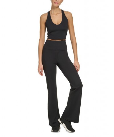 Women's Performance Balance High-Rise Flared Pants Black $22.26 Pants