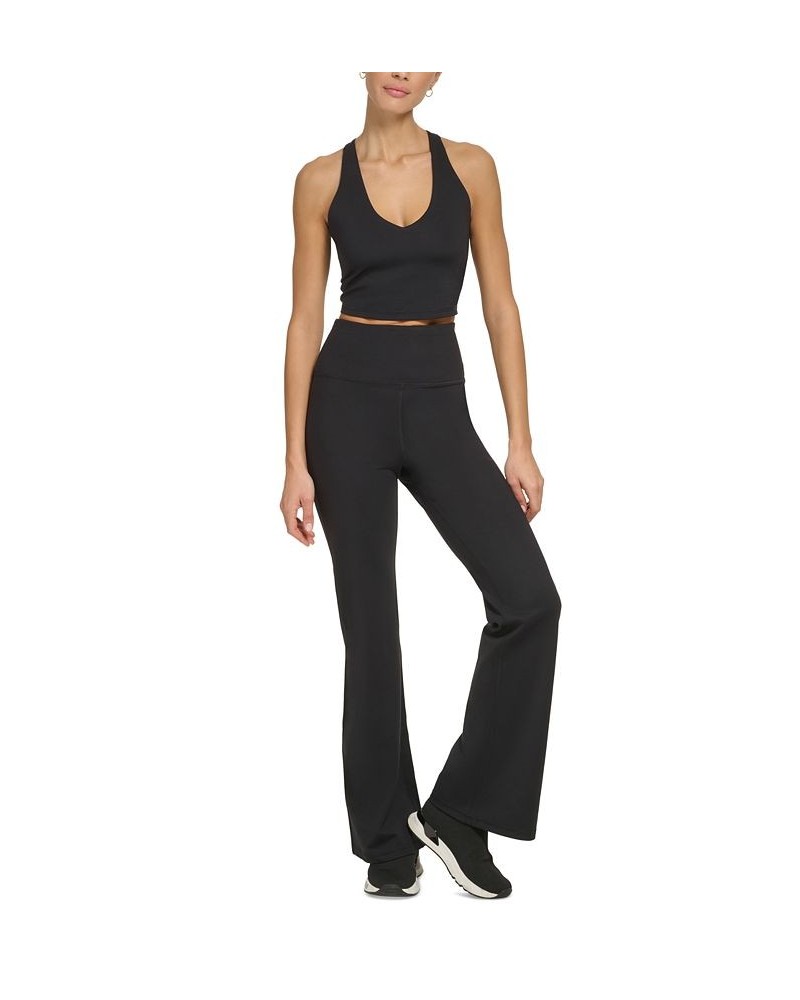 Women's Performance Balance High-Rise Flared Pants Black $22.26 Pants