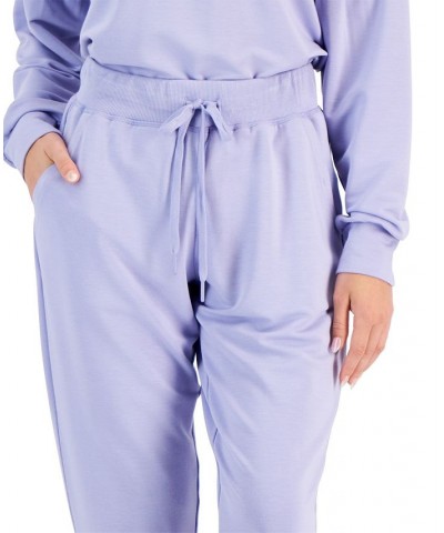 Women's SKECHLUXE™ Restful Crewneck & Drawstring Jogger Pants Lavender $13.50 Pants